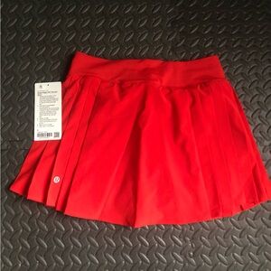 Lululemon Side Pleat Tennis Skirt NWT